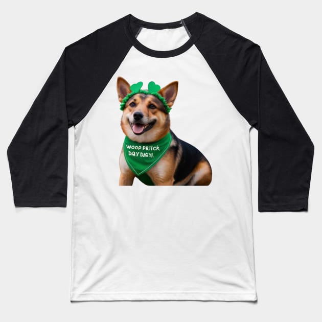 My spirit Pet:  woop St. Partick's day! Baseball T-Shirt by benzshope